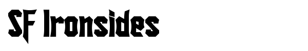 SF Ironsides font preview